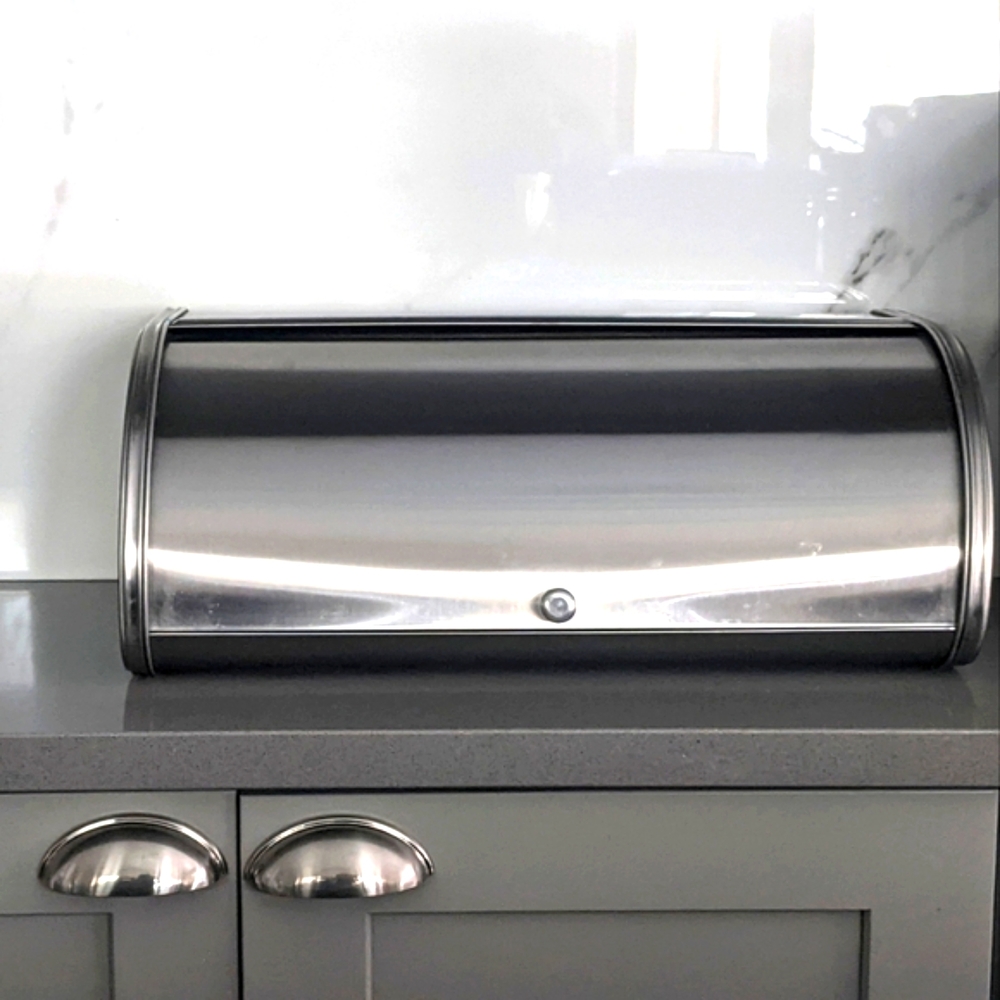 Stainless steel breadbox